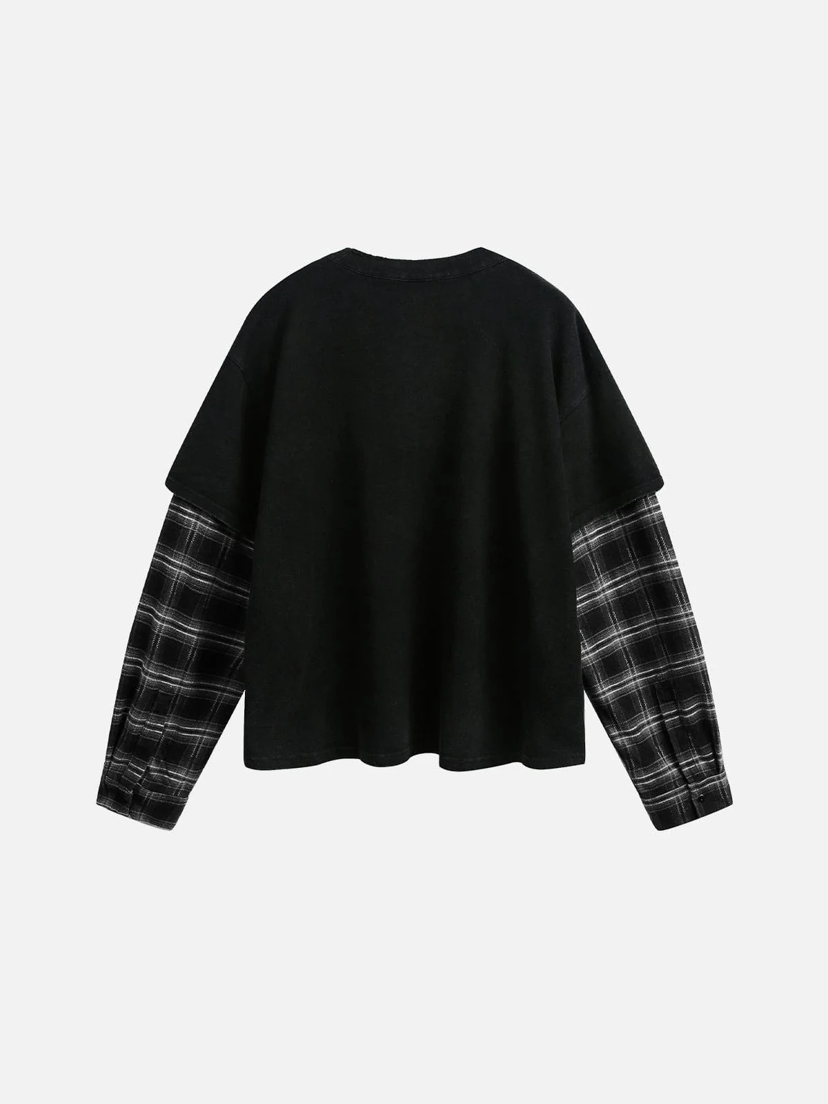 Aelfric Eden Plaid Layered Long Sleeve Tee - Image 5