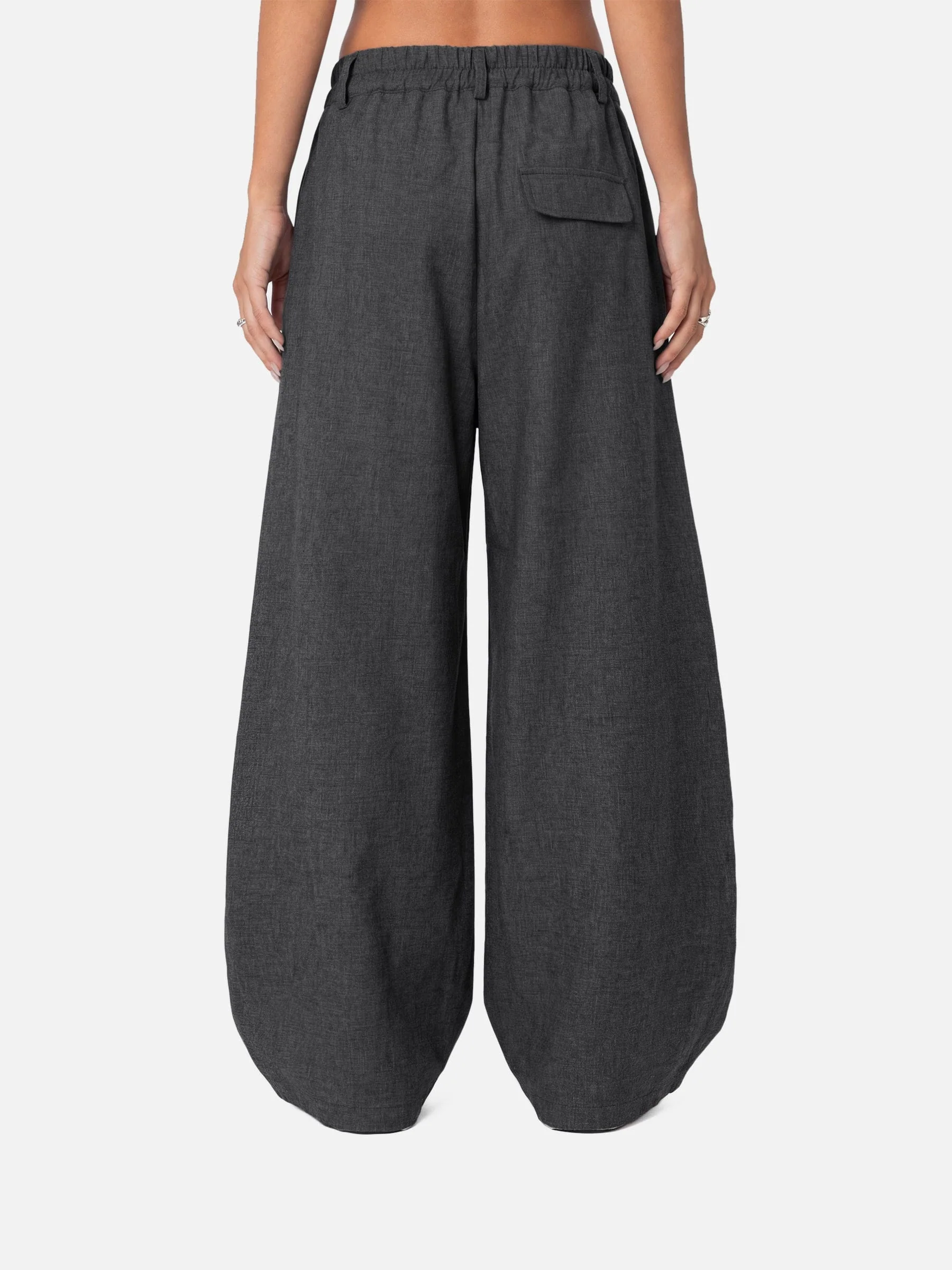 Aelfric Eden Pleated Baggy Barrel Pants - Image 6