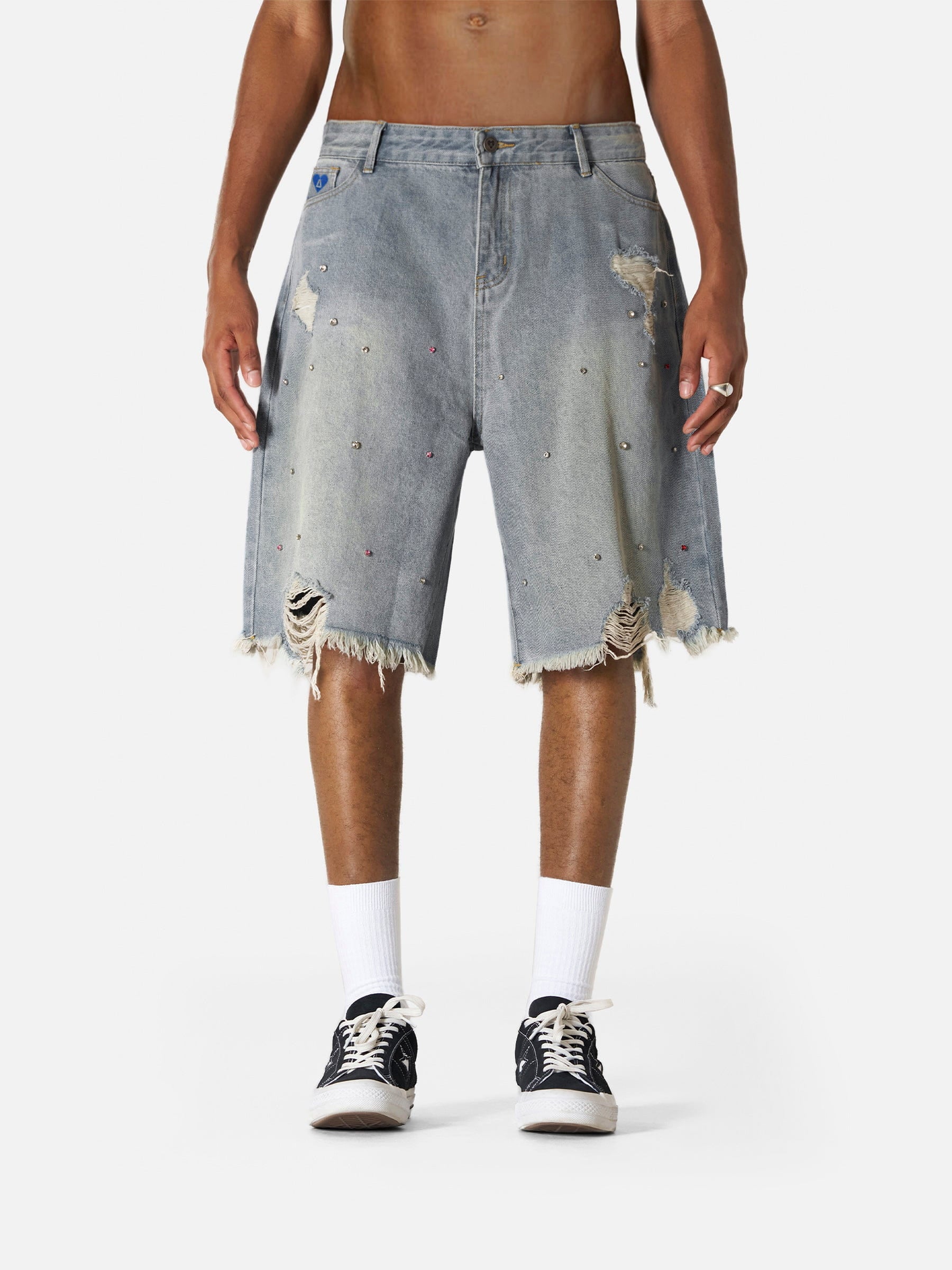 Aelfric Eden Rhinestone Application Jorts - Image 3