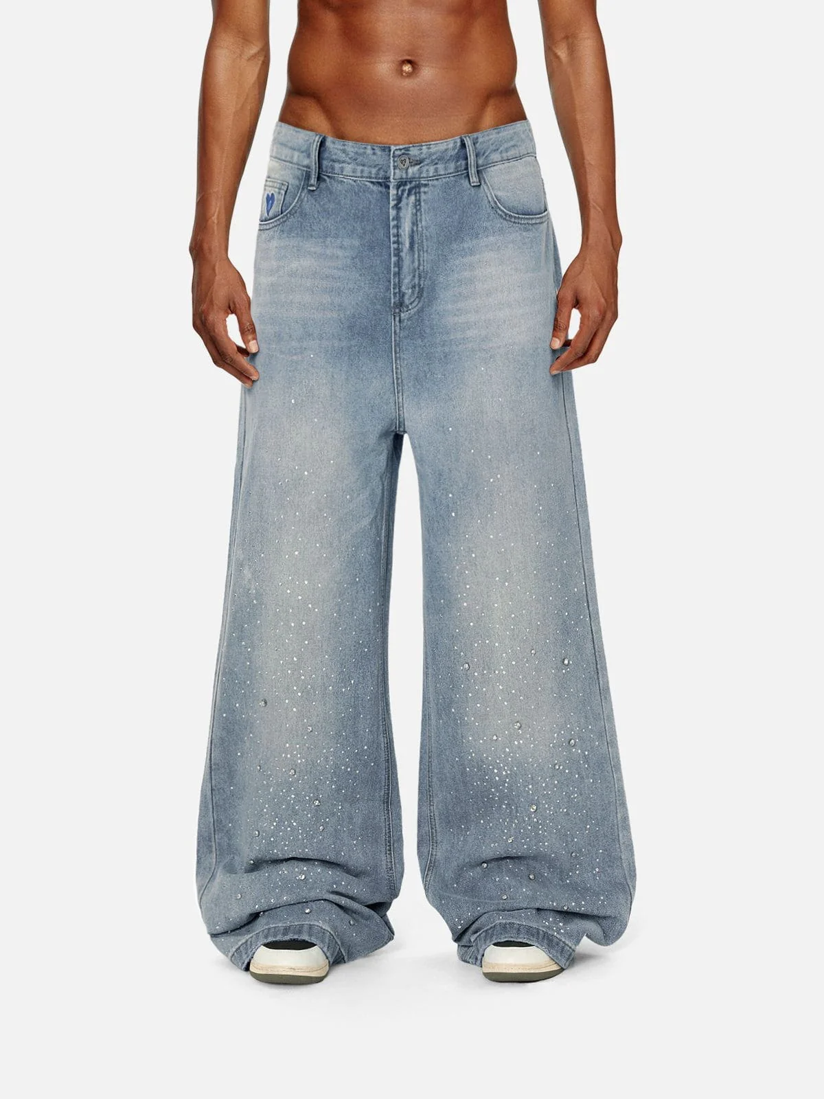 Aelfric Eden Rhinestone Baggy Jeans - Image 3