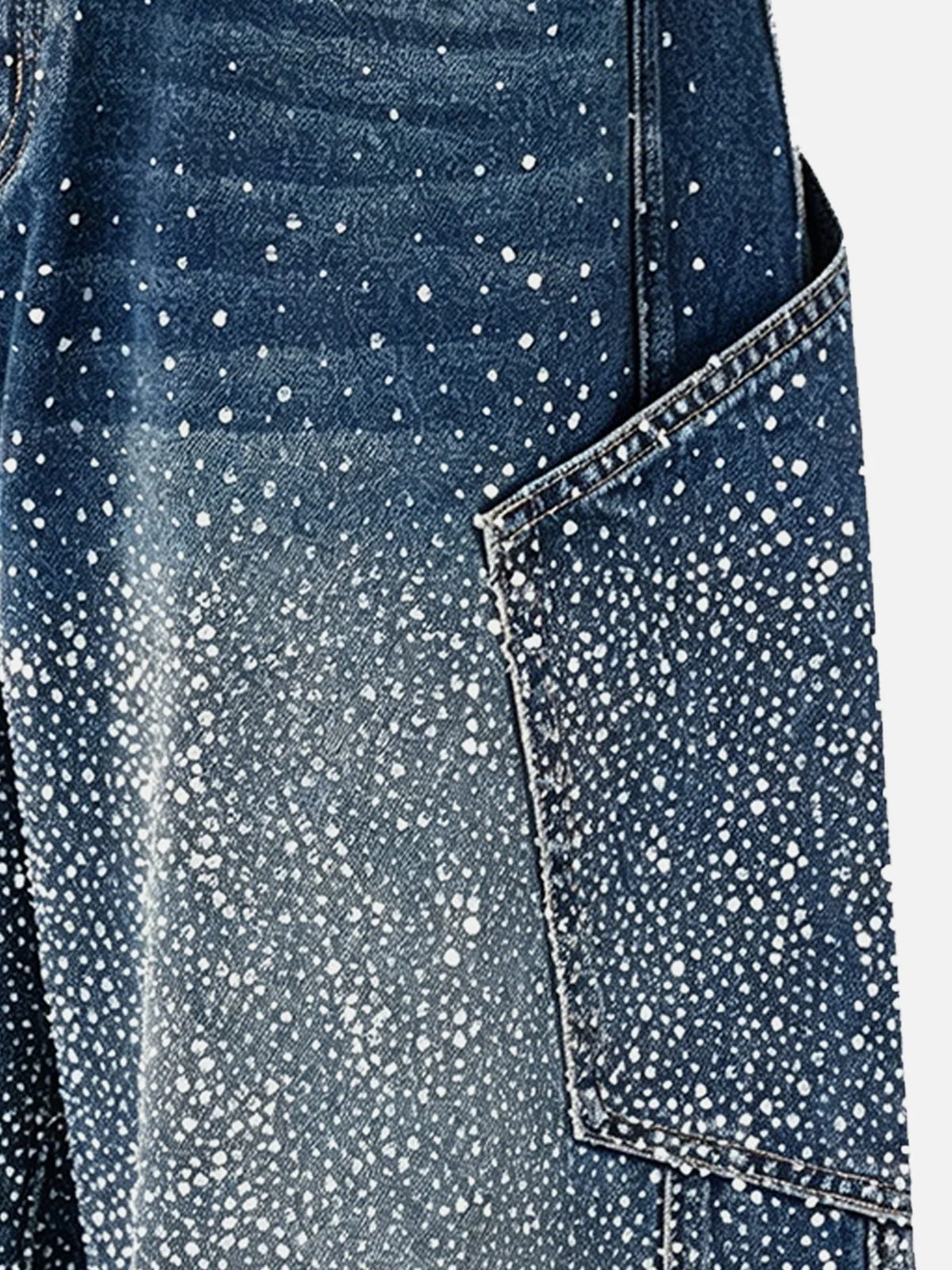 Aelfric Eden Rhinestone Baggy Barrel Jeans - Image 3