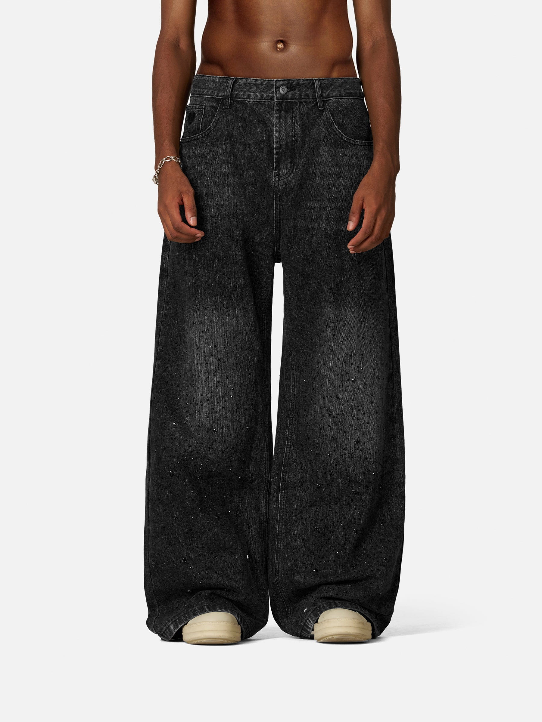 Aelfric Eden Rhinestone Baggy Jeans - Image 3