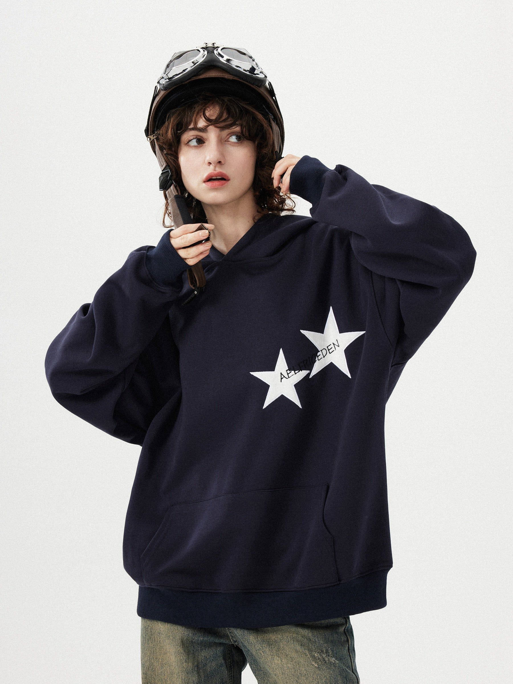Aelfric Eden Star Color Contrast Hoodie - Image 4