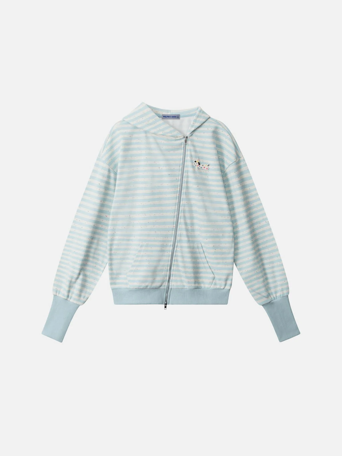 Aelfric Eden Striped Dachshund Zip Up Hoodie - Image 2