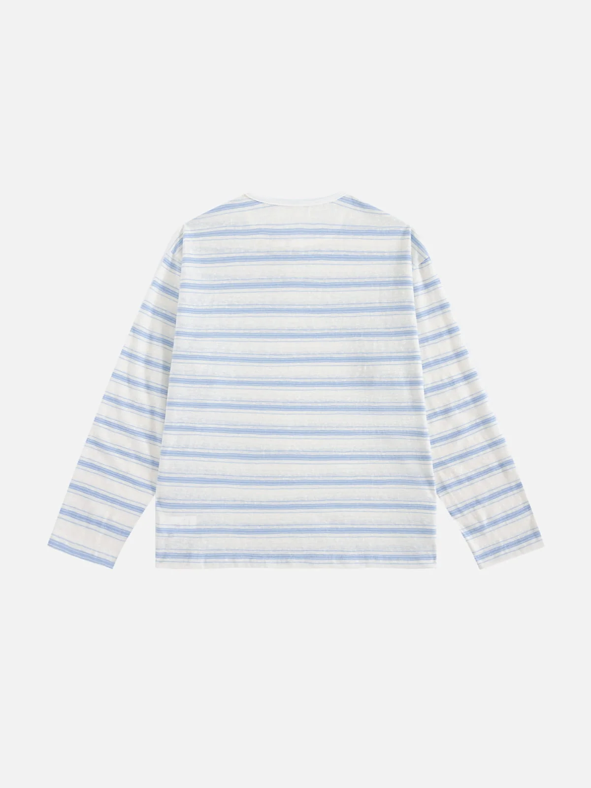 Aelfric Eden Striped Henley Long Sleeve Tee - Image 2
