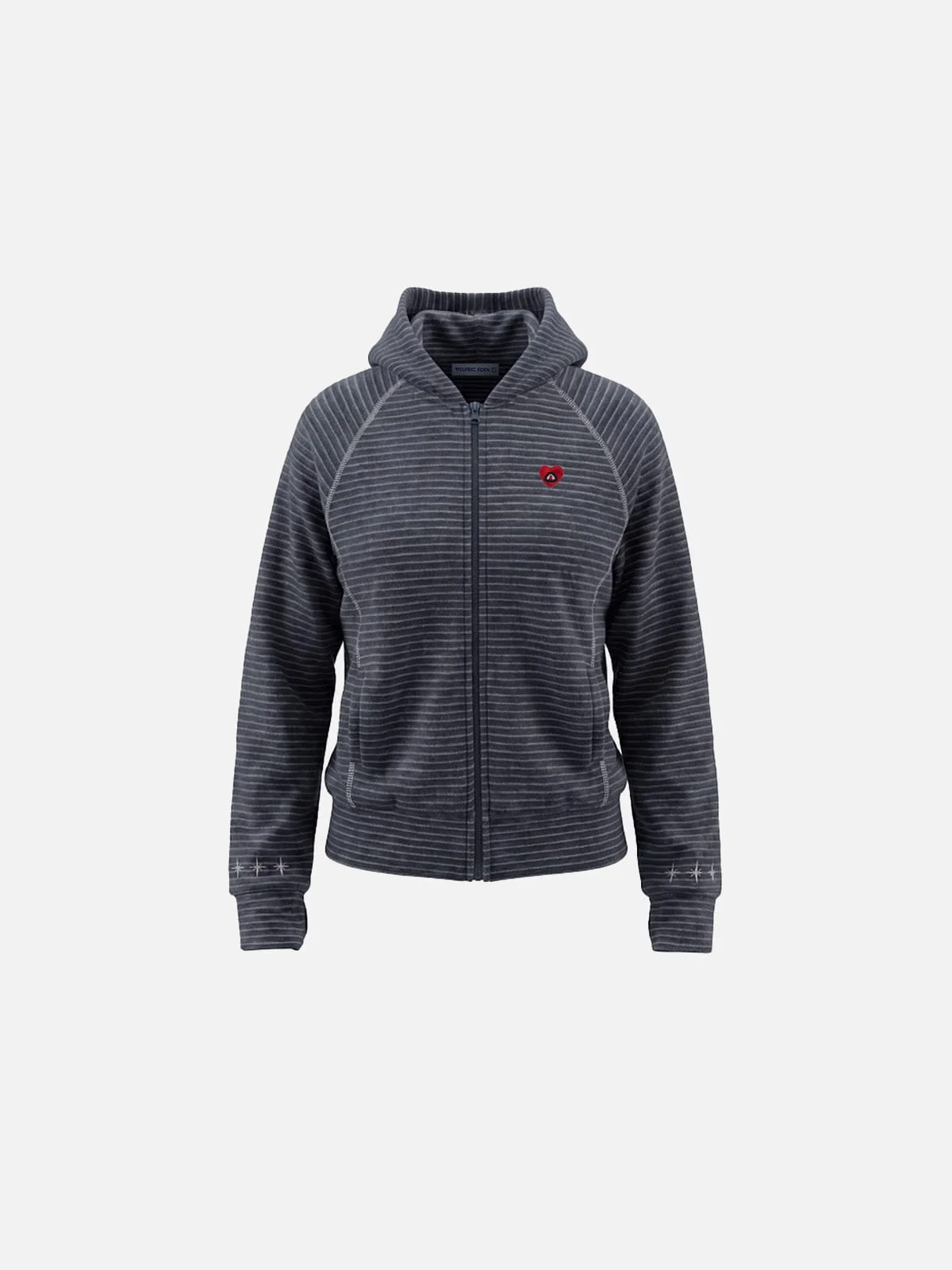 Aelfric Eden Striped Zip Up Hoodie - Image 2