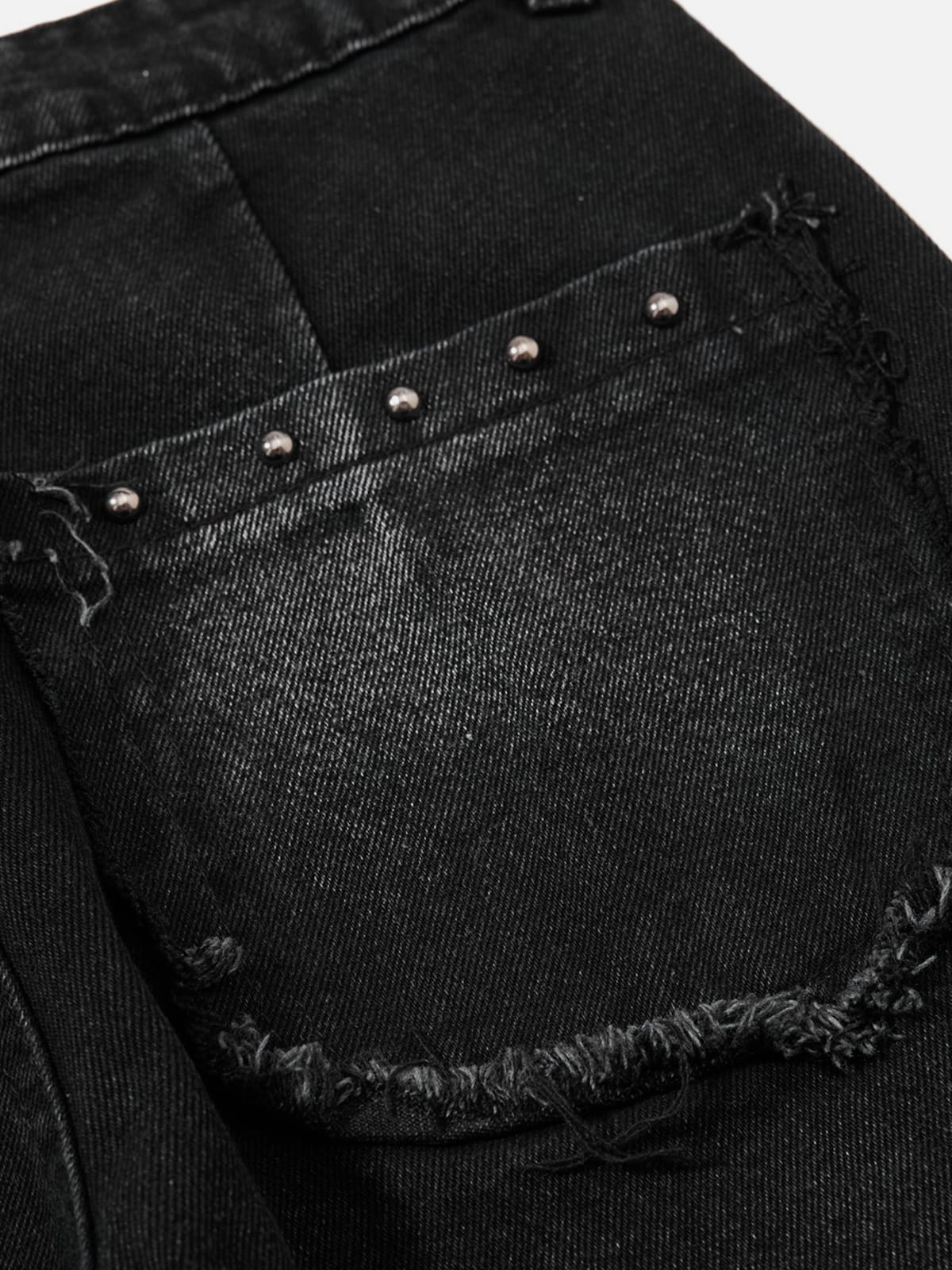 Aelfric Eden Studded Distressed Bootcut Jeans - Image 4