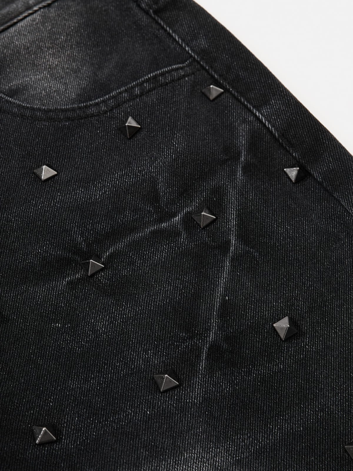 Aelfric Eden Studded Washed Jeans - Image 4