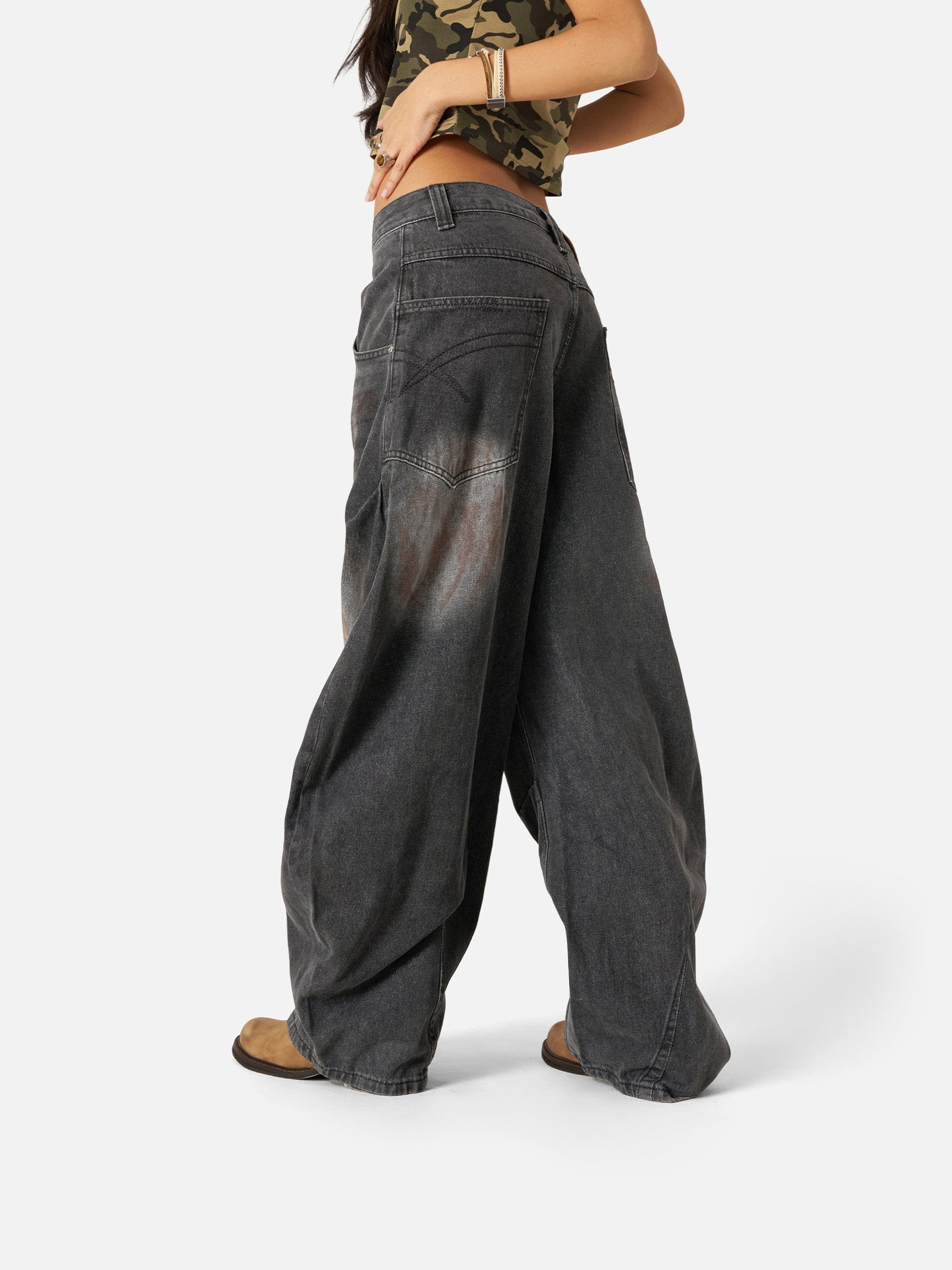Aelfric Eden Super Baggy Barrel Jeans - Image 5