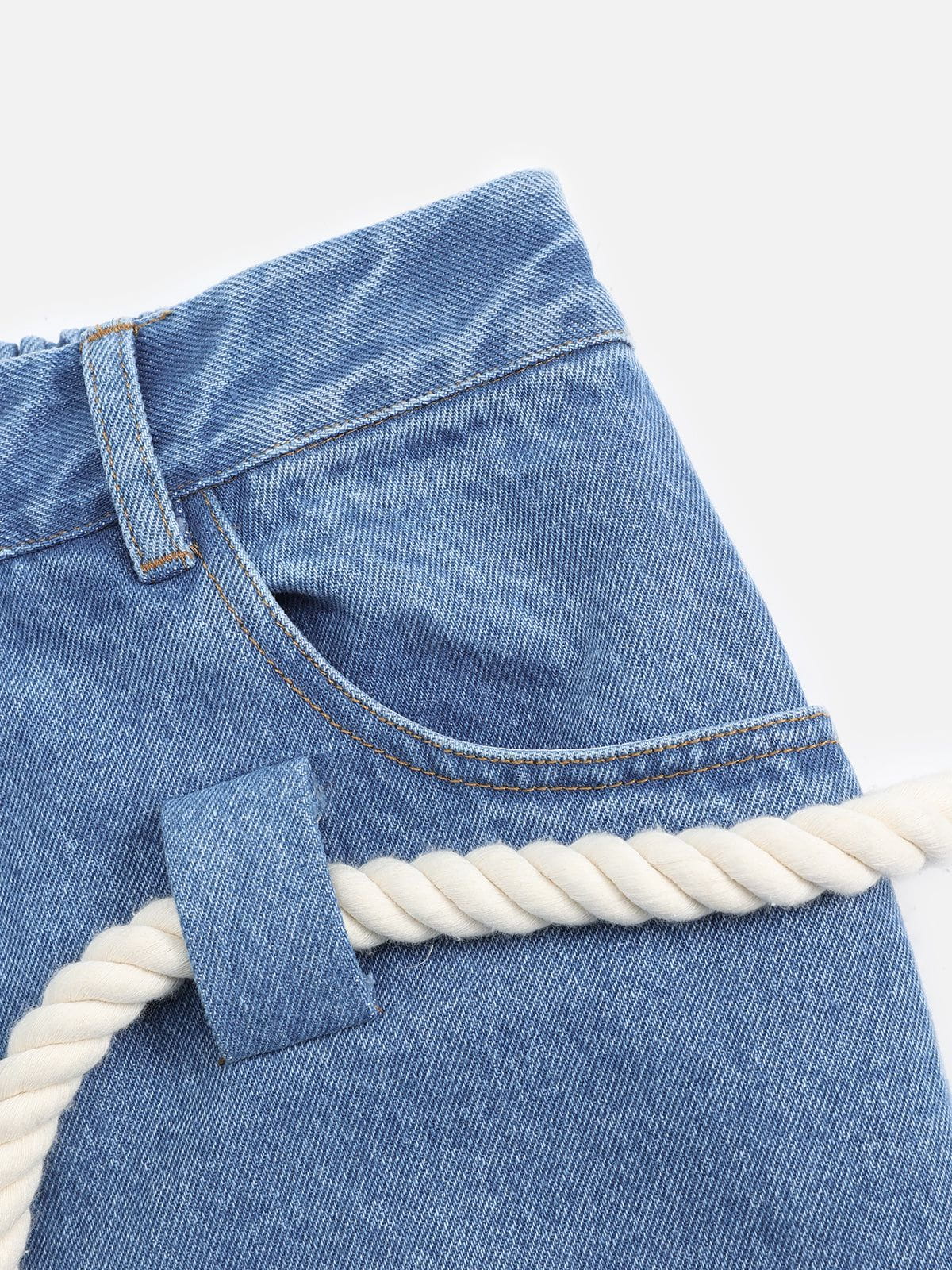 Aelfric Eden Super Baggy Drawstring Waist Jeans - Image 9