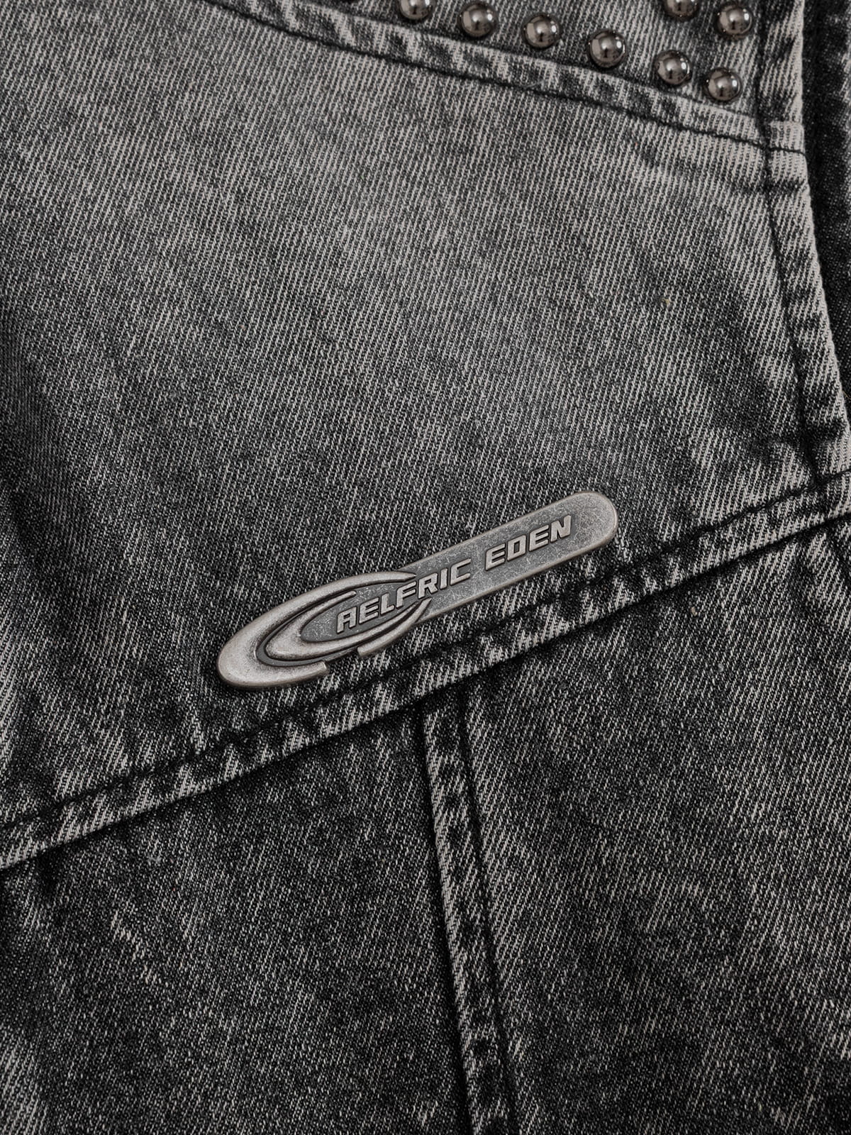 Aelfric Eden Super Boxy Fireman Clasp Denim Vest - Image 7
