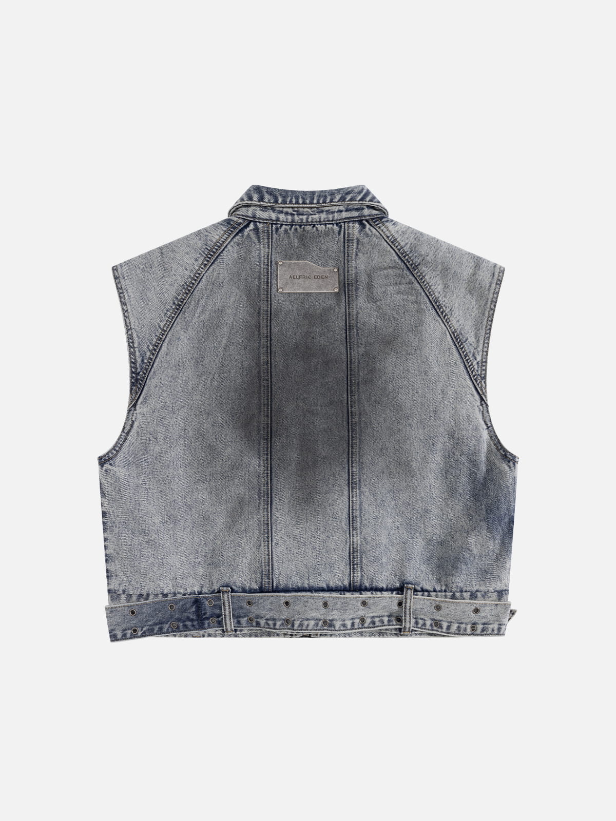 Aelfric Eden Super Boxy Fireman Clasp Denim Vest - Image 2