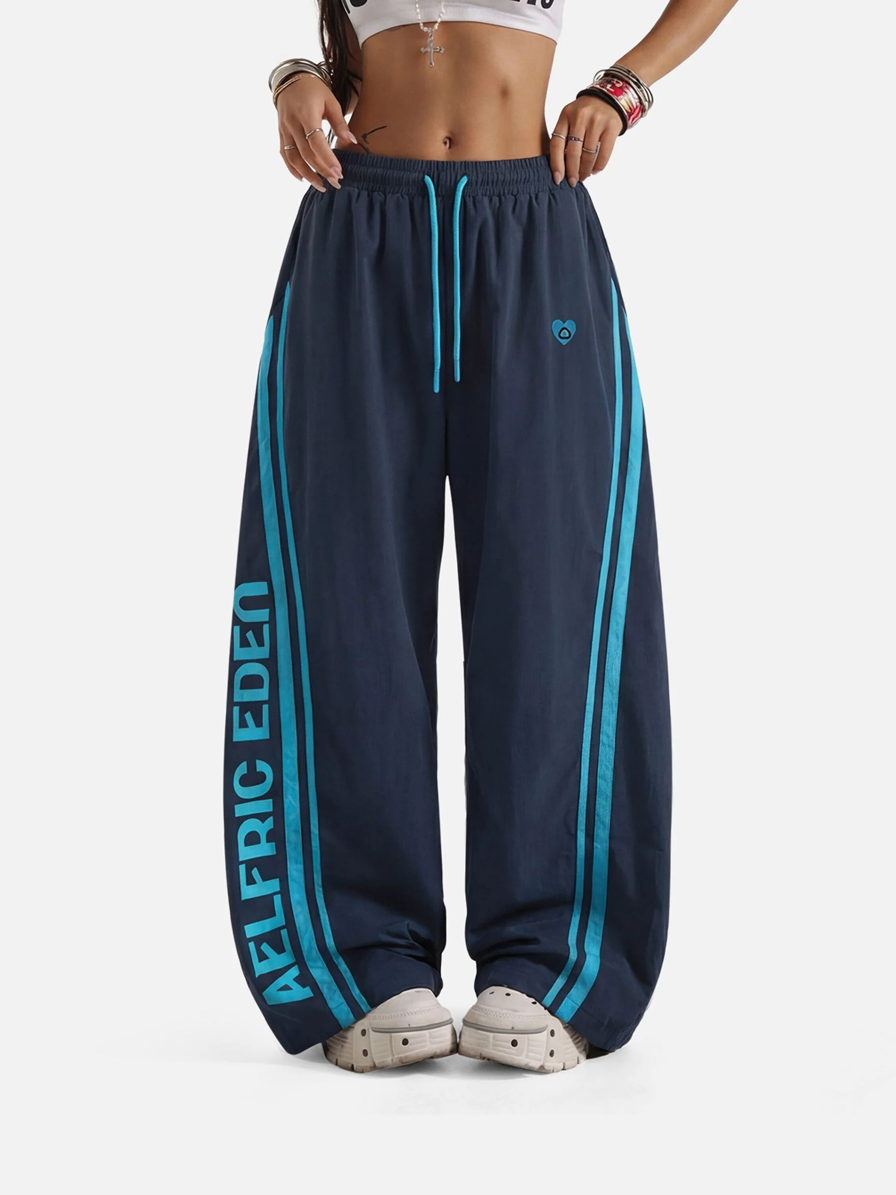 Aelfric Eden Team Striped Baggy Barrel Track Pants - Image 3