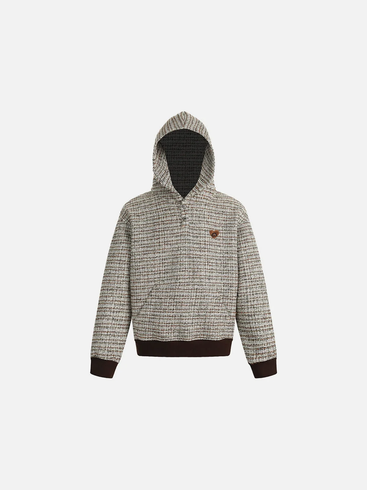 Aelfric Eden Textured Knit Pullover Hoodie - Image 2
