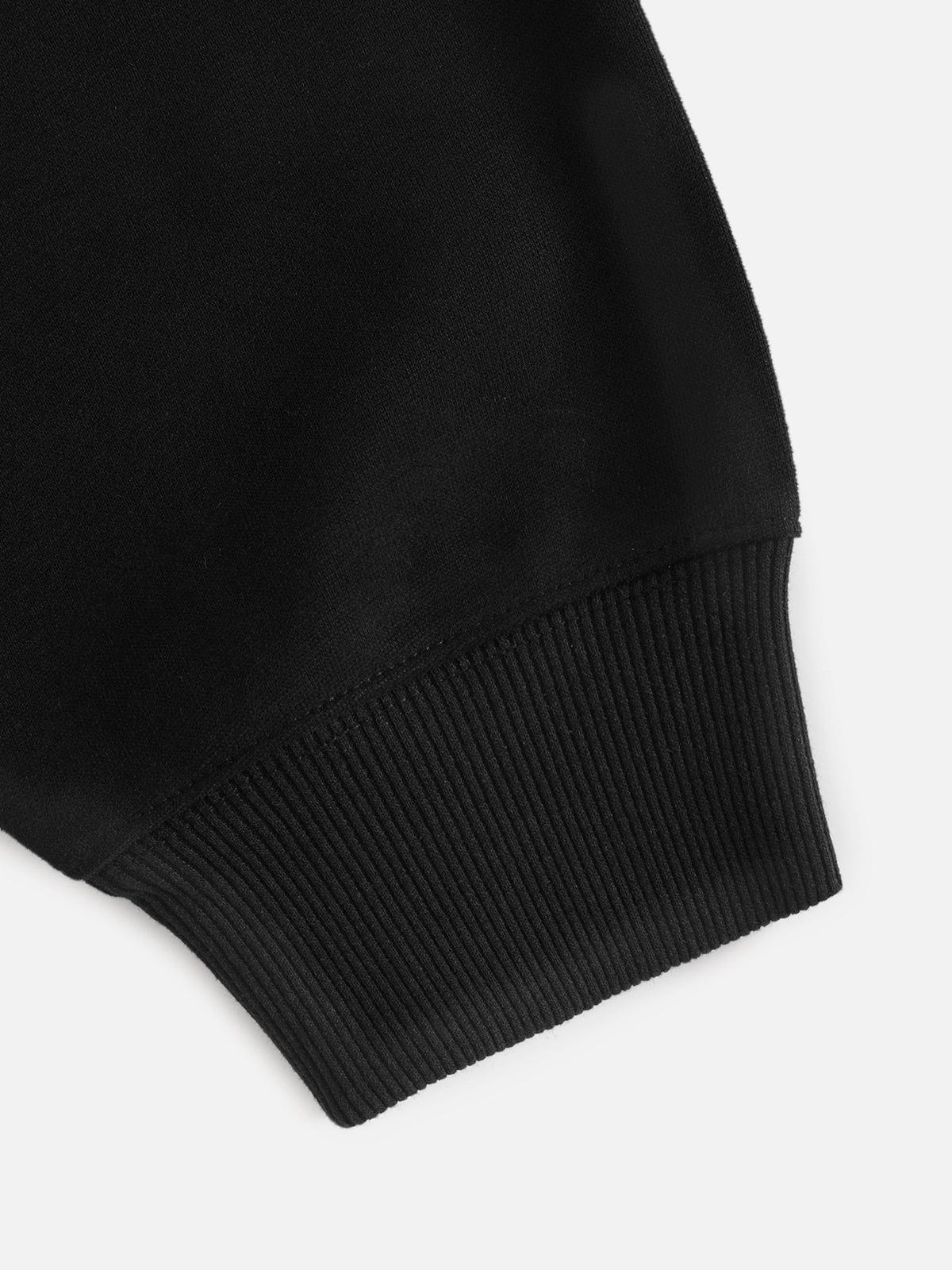 Aelfric Eden Oversized Thermal Pattern Pullover Hoodie - Image 8