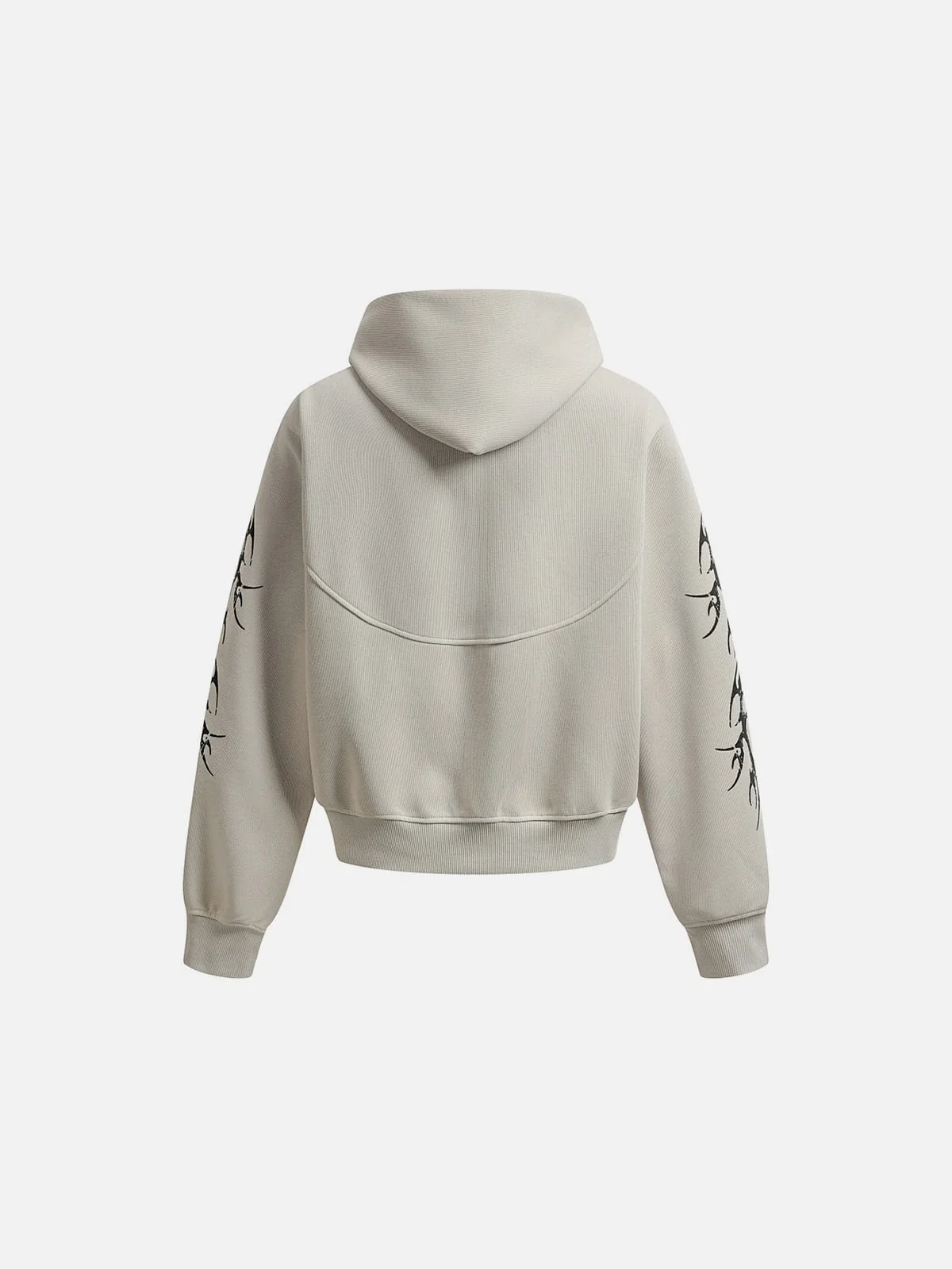 Aelfric Eden Thorn Print Zip Up Hoodie - Image 3