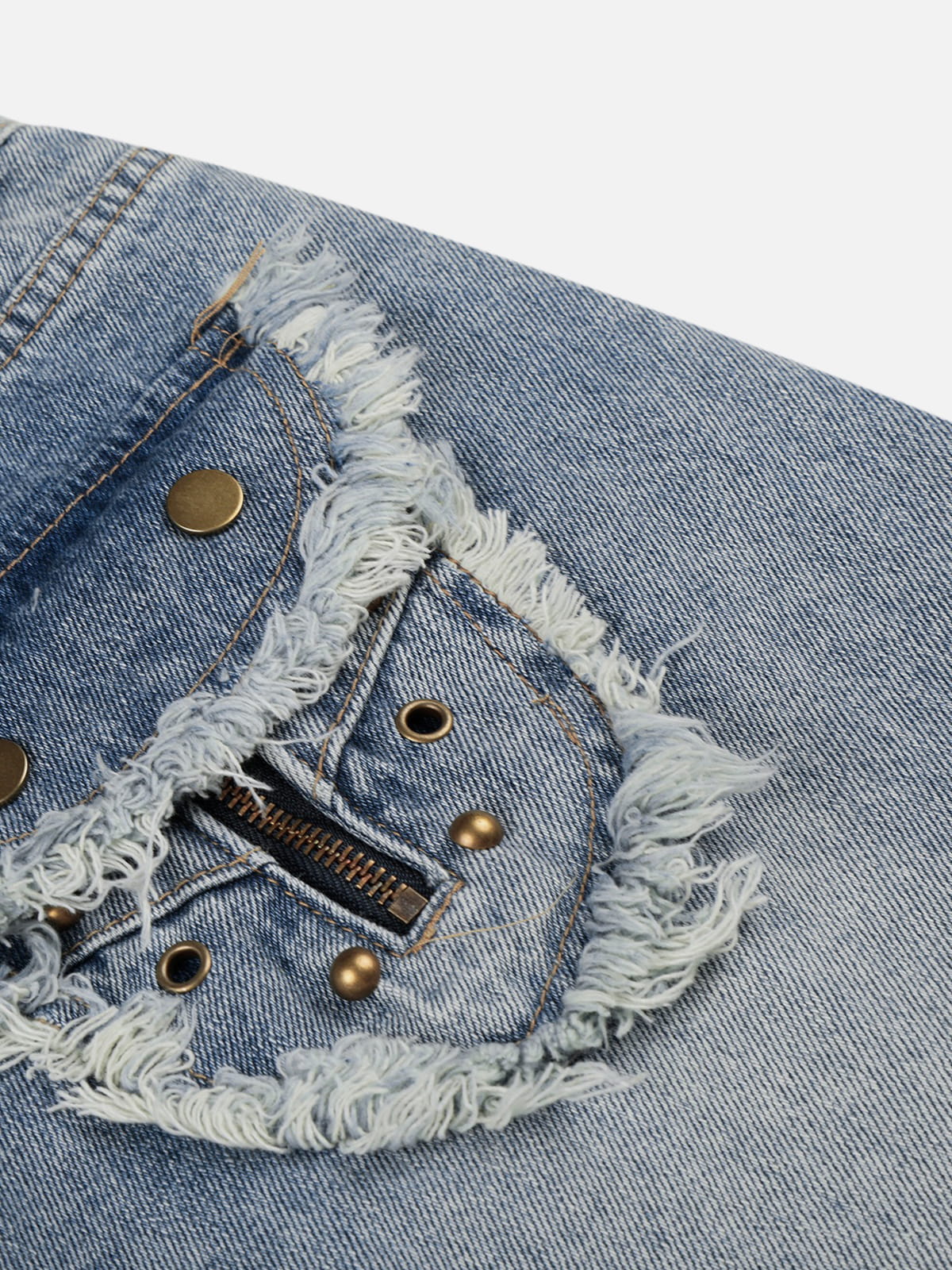 Aelfric Eden Washed Frayed Jeans - Image 4