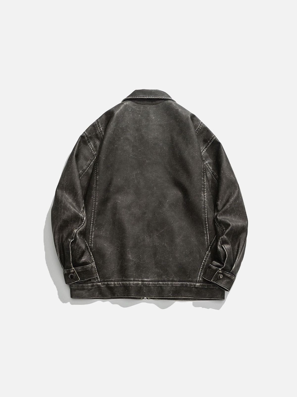 Aelfric Eden Retro Faux Leather Jacket - Image 4