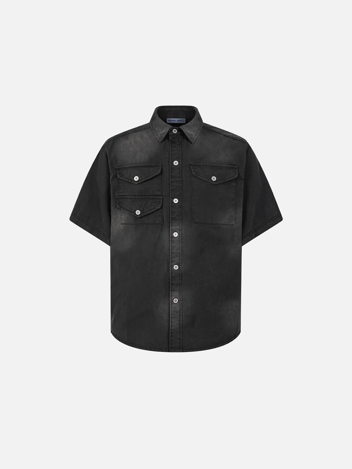 Aelfric Eden Washed Pocket Short Sleeve Shirt - Image 3