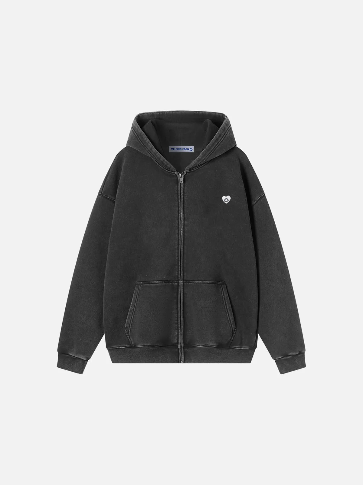 Aelfric Eden Washed Zip Up Hoodie - Image 3