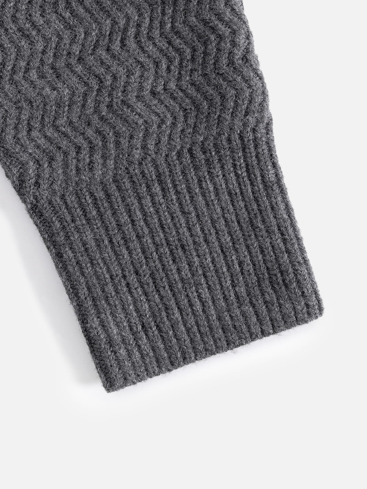 Aelfric Eden Wavy Knit Zip Up Hoodie - Image 7