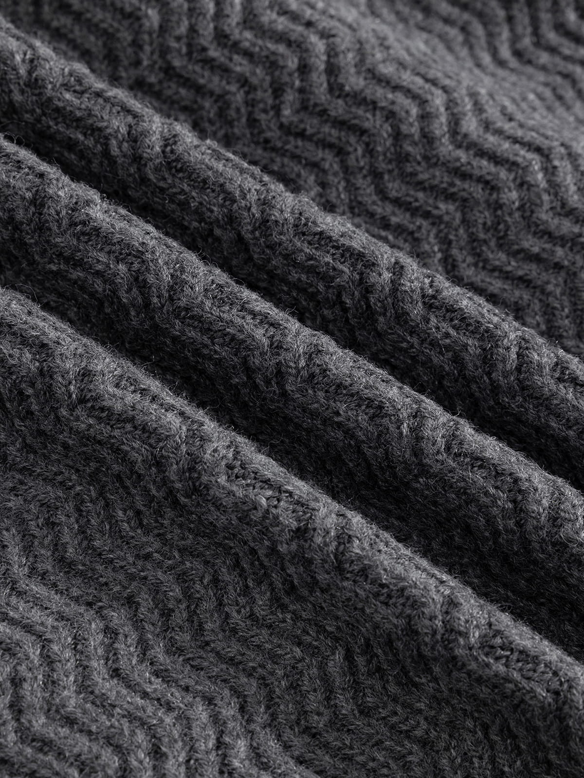Aelfric Eden Wavy Knit Zip Up Hoodie - Image 8