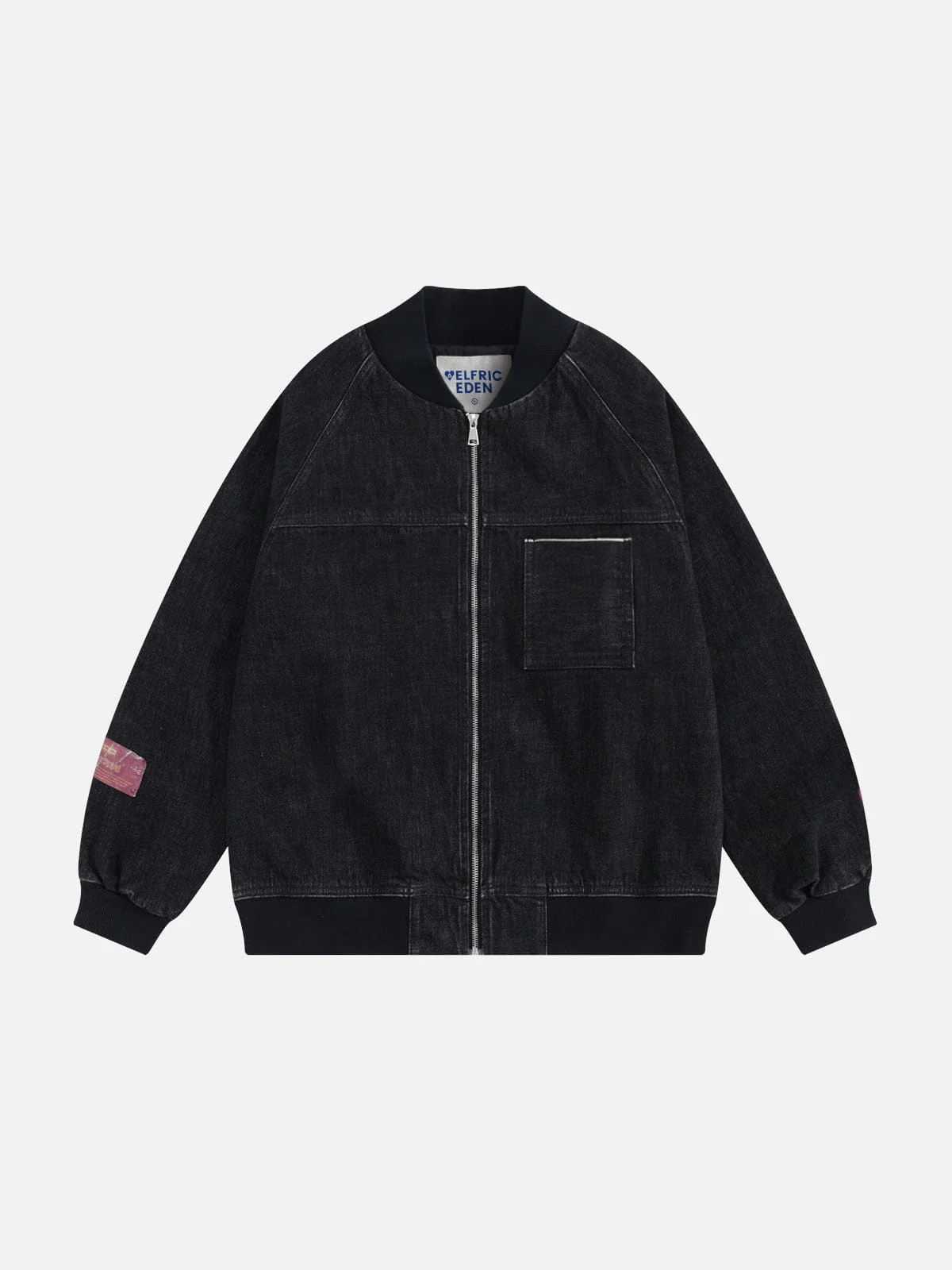 Aelfric Eden Zip Up Denim Jacket - Image 3