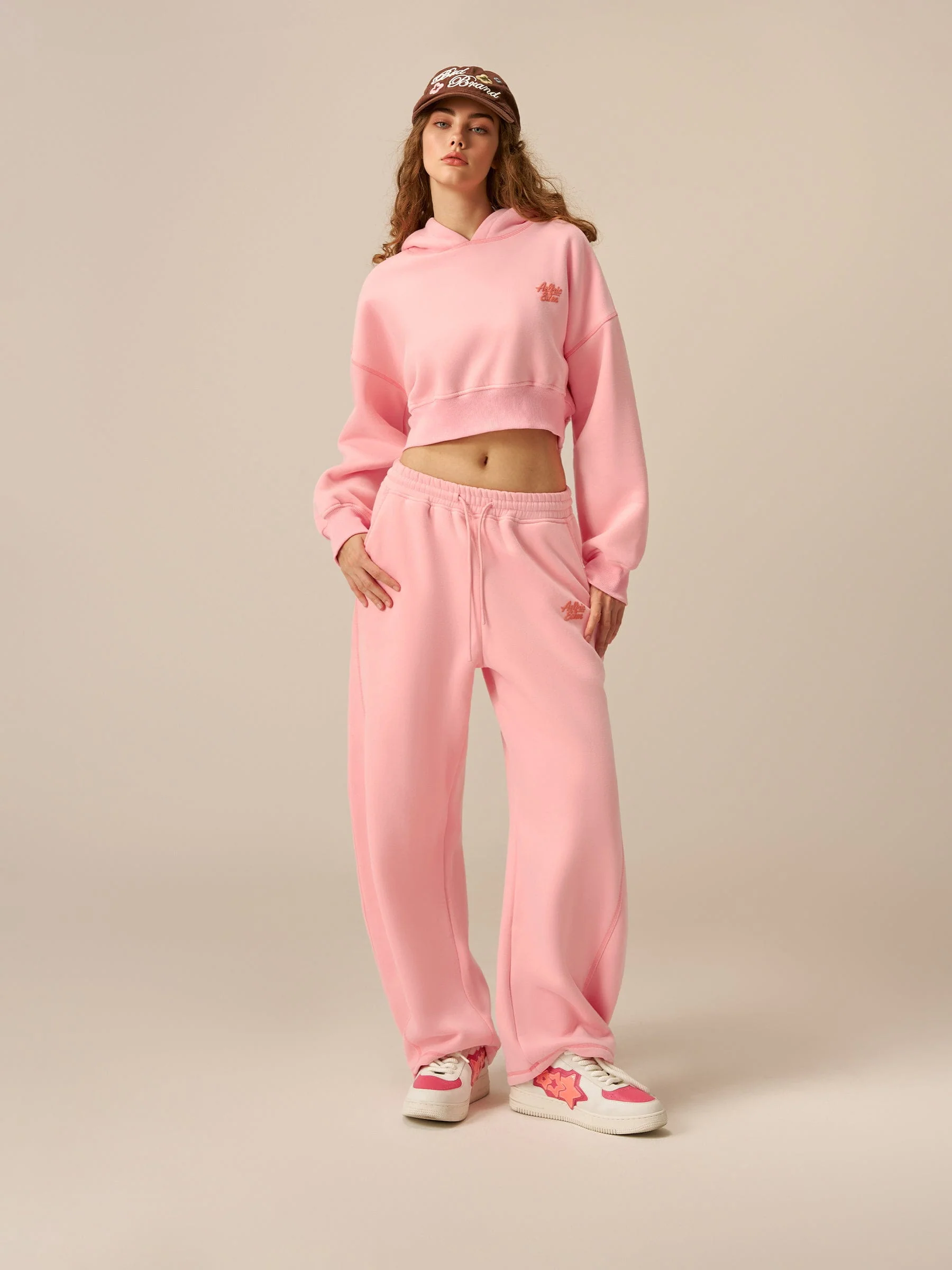 Soufflé Cropped Hoodie Set