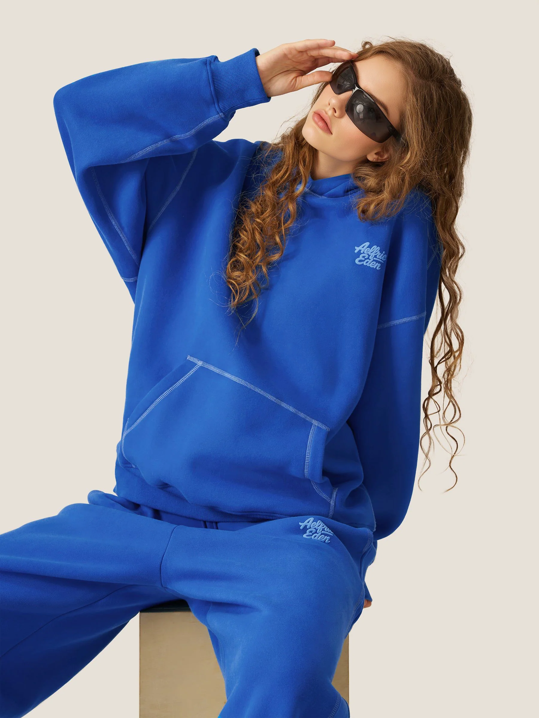 Soufflé Baggy Hoodie Set - Image 2