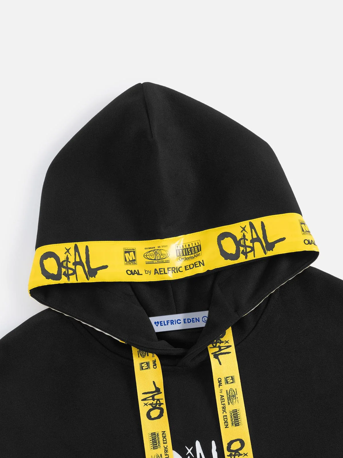 [COMPLEXCON] FAKE NEWS OIAL Tape Hoodie - Image 4