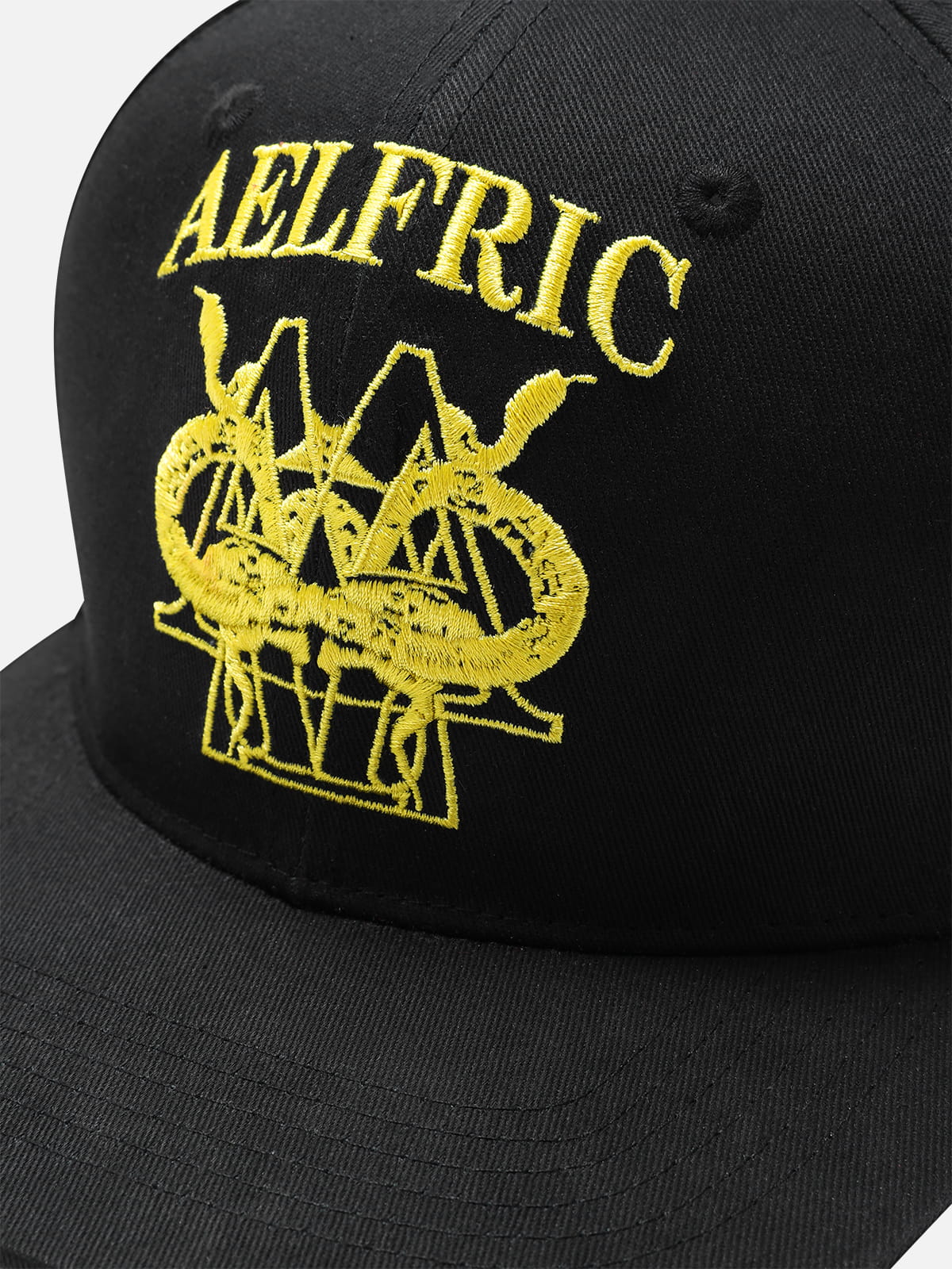 Embroidered Structured Snapback Cap - Image 4