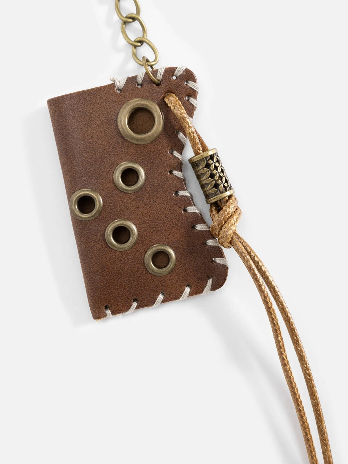 Faux Leather Keychain - Image 4
