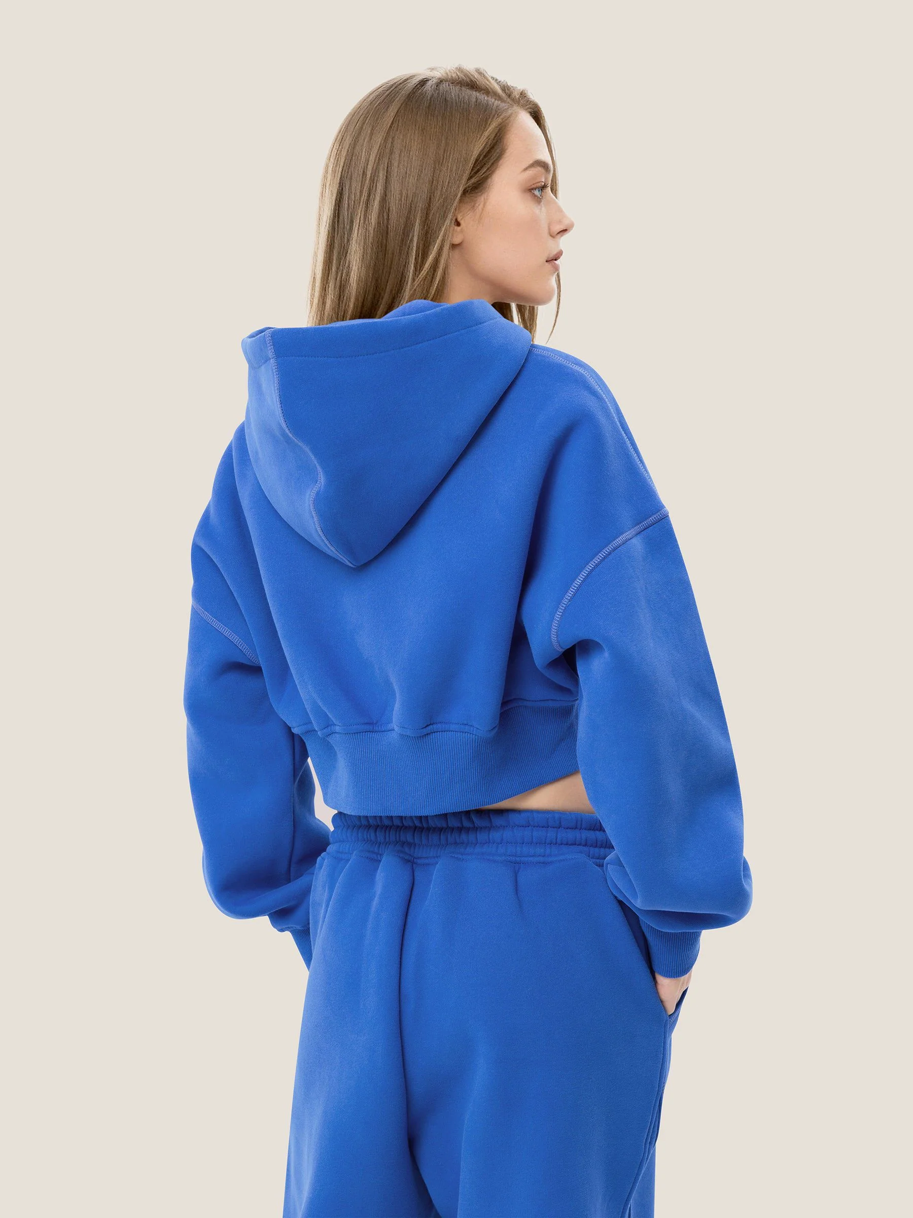 Soufflé Cropped Hoodie Set - Image 3