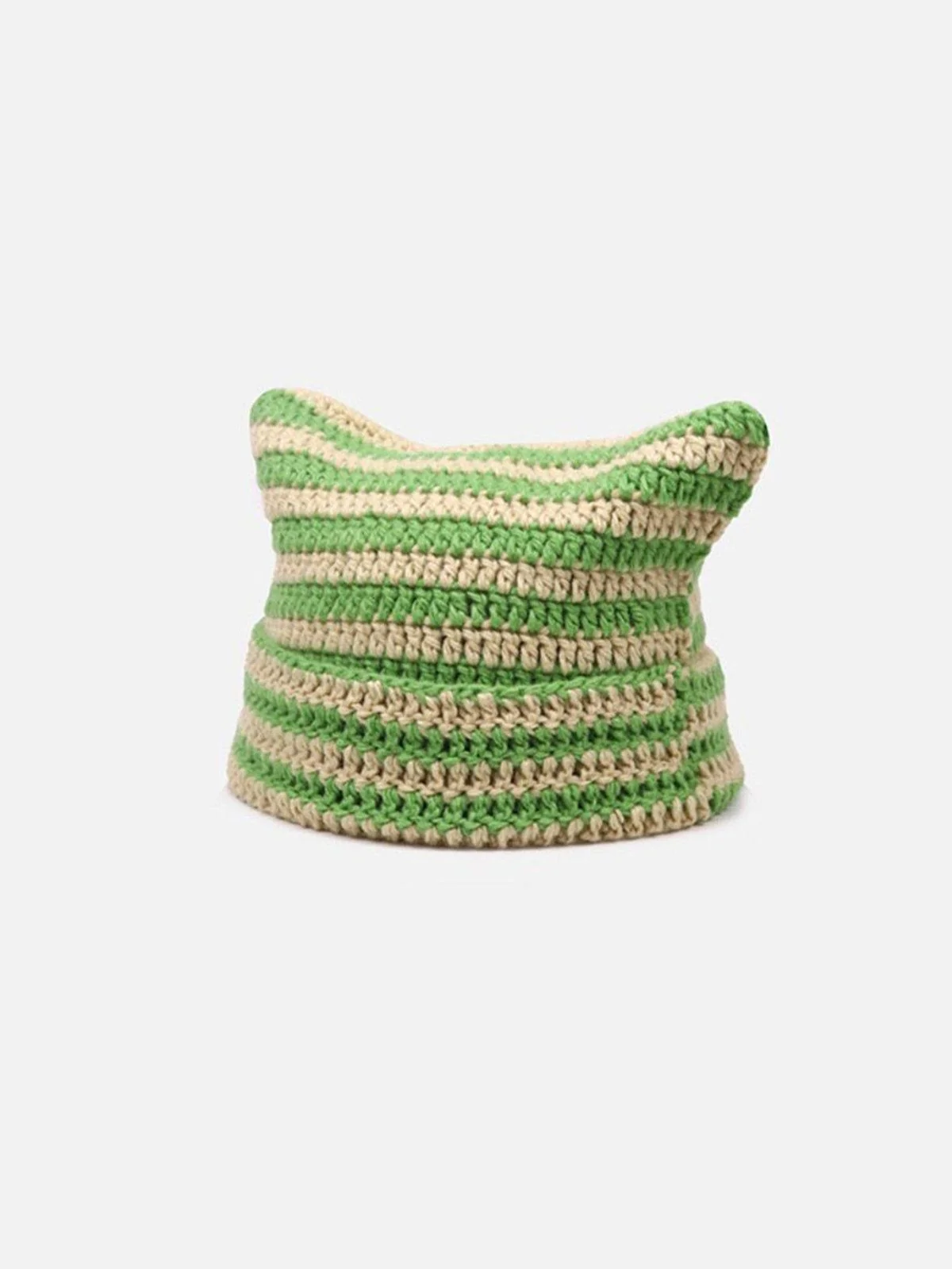 Stripe Cat Ear Beanie - Image 2