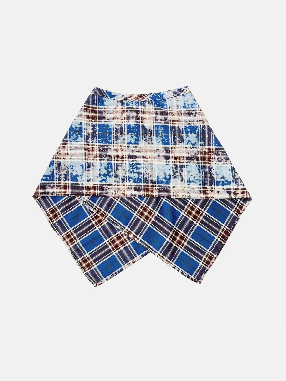 Washed Plaid Tie Waist Apron - Image 2